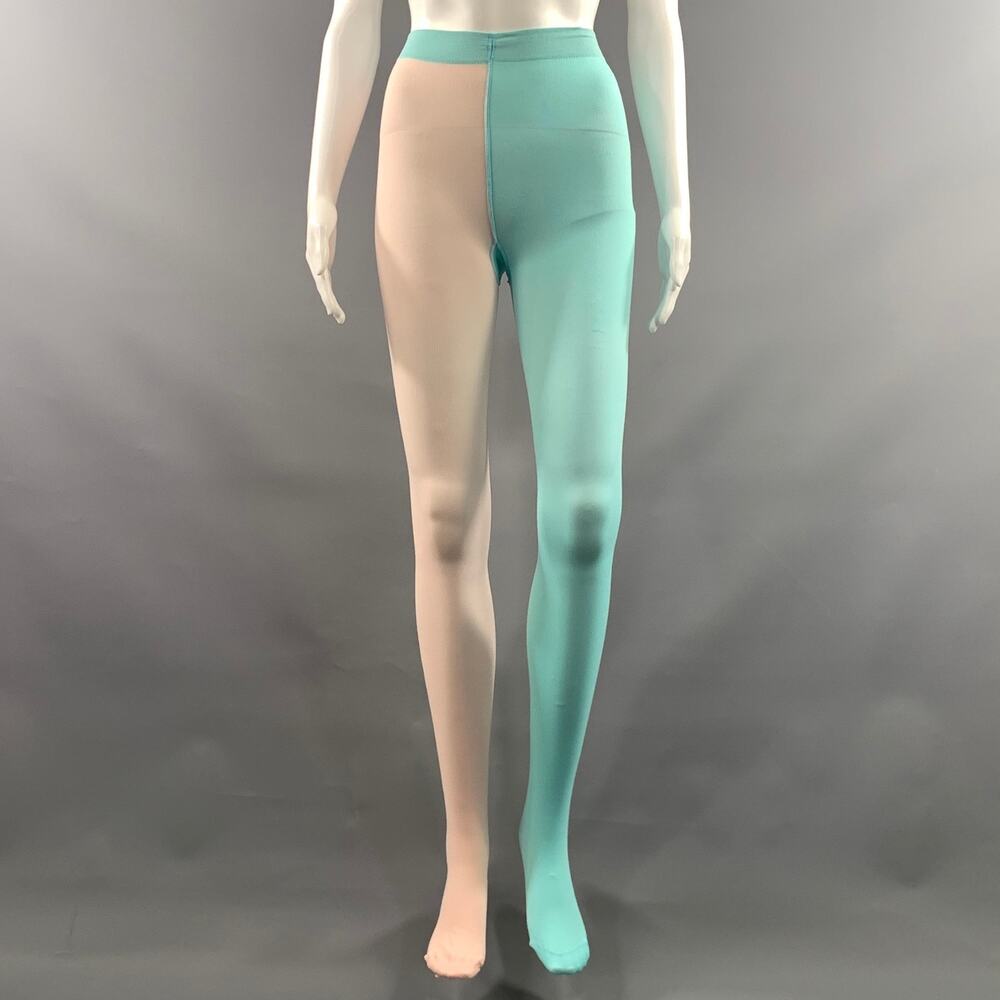 MARC JACOBS Size One Size Teal Pink Polymaide Color Block Leggings